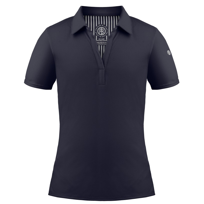 Womens polo shirt oxford blue