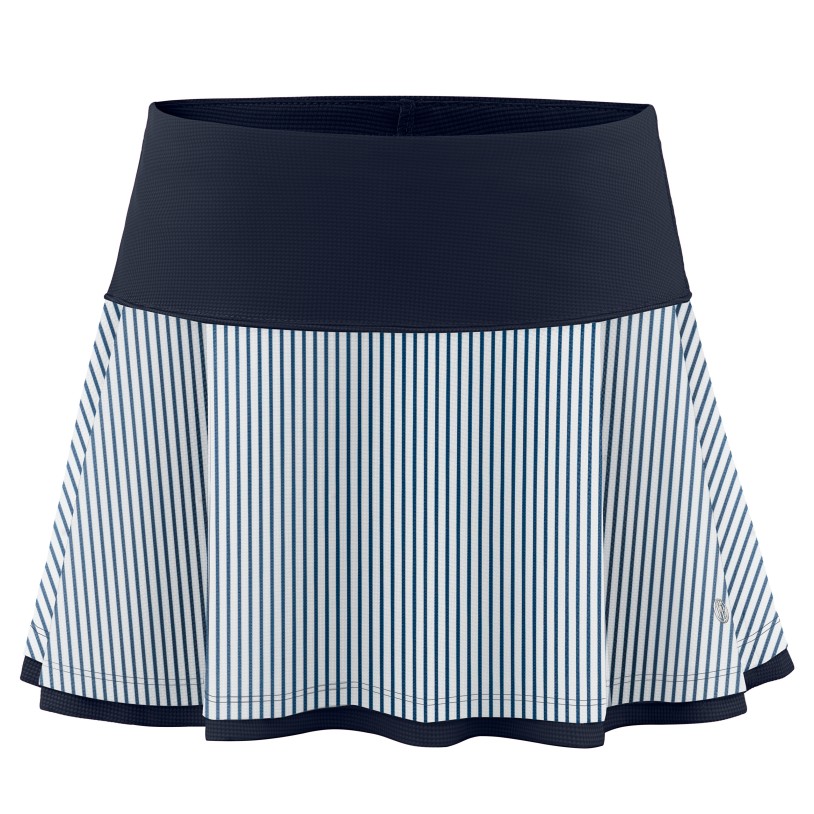 Womens skort stripes oxford blue