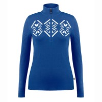 Womens knit sweater acid blue