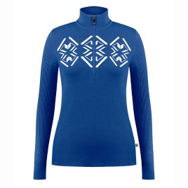 Womens knit sweater acid blue