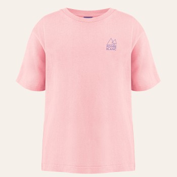 Womens cotton t-shirt beach flamingo pink