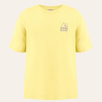 Girls cotton t-shirt beach lemon yellow