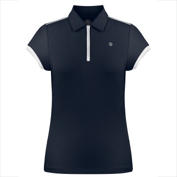 Womens polo shirt oxford blue