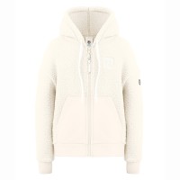 Girls sherpa hoody natural white