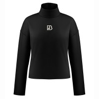 Womens neoprene pullover black