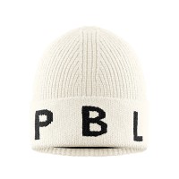 Womens knit beanie white