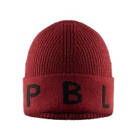 Womens knit beanie burgundy red