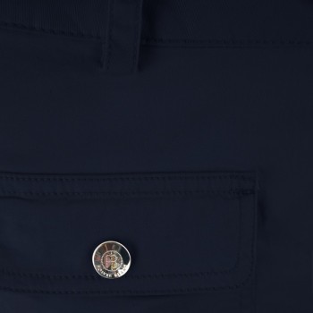 Womens blue cotton shorts