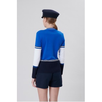 Womens blue cotton shorts
