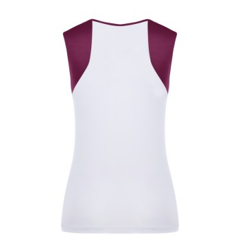 Womens top white/jam purple