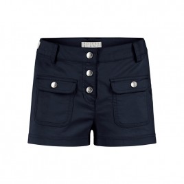 Girls cotton shorts oxford blue