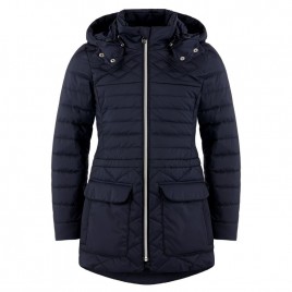 Girls blue quilted coat