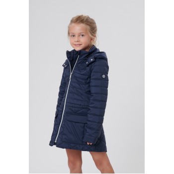 Girls blue quilted coat
