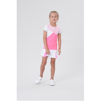 Girls skort white/bubble pink