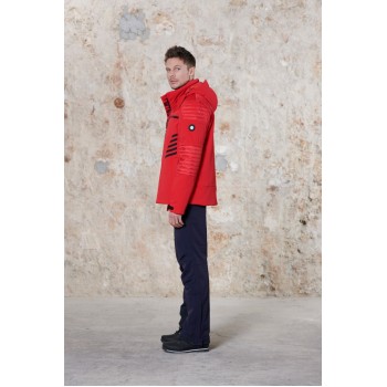 Mens stretch jacket scarlet red