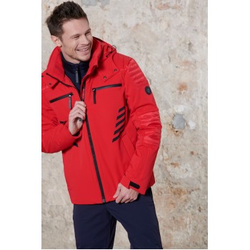 Mens stretch jacket scarlet red