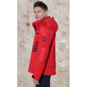 Mens stretch jacket scarlet red