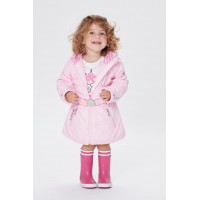Girls padded coat angel pink