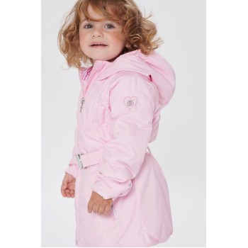 Girls padded coat angel pink