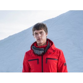 Mens ski jacket scarlet red