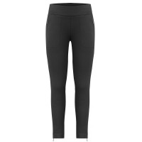 Womens stretch fleece pants black