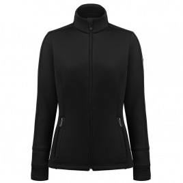 Womens stretch fleece jacket black