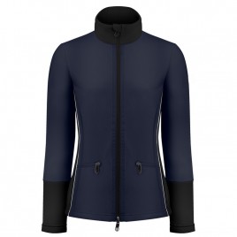 Womens micro fleece jacket multico gothic blue