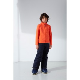 Boys micro fleece jacket puffin orange