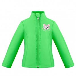 Girls micro fleece jacket fizz green