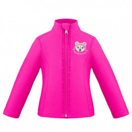 Girls micro fleece jacket mega pink