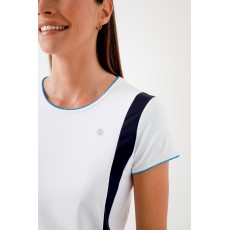 Womens t-shirt white/oxford blue