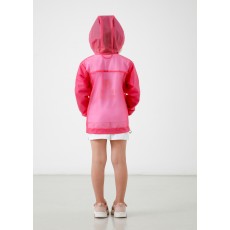 Girls rain jacket jelly pink