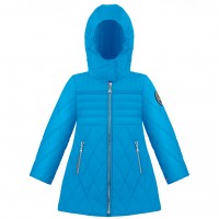Girls quilted coat diva blue