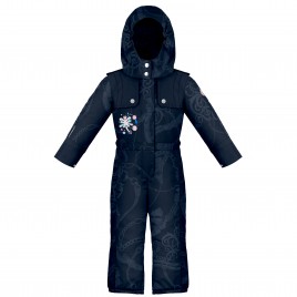Girls overall embo oxford blue