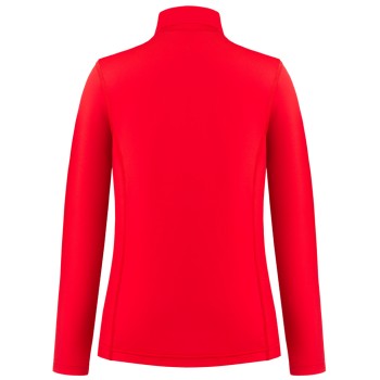 Womens thermo sweater with zip monogram scarlet red