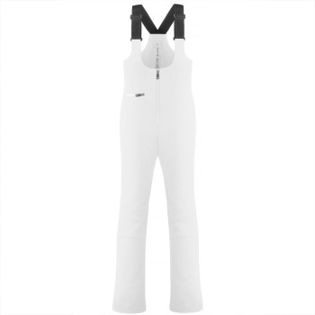 Womens stretch bib pants white