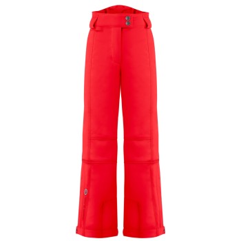 Girls stretch ski pants scarlet red