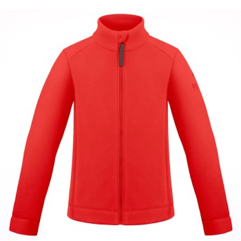 Boys fleece jacket scarlet red