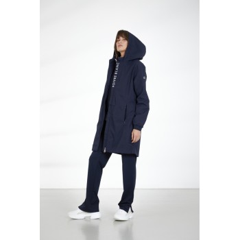 Womens rain coat oxford blue