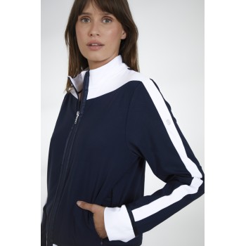 Womens jacket oxford blue/white