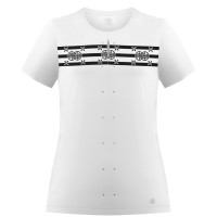 Womens stretch t-shirt stripes white