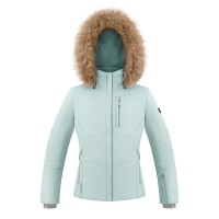 Girls stretch ski jacket aloe blue Emma