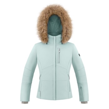 Girls stretch ski jacket aloe blue Emma