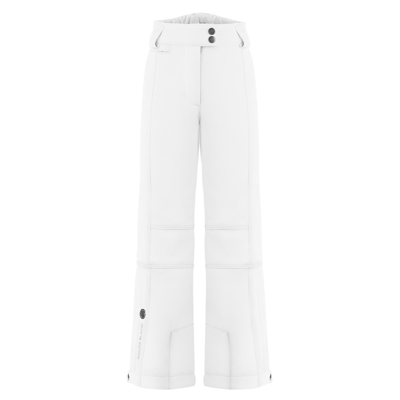 Girls stretch ski pants white Eva