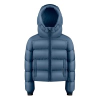 Girls synthetic down ski jacket twilight blue Chloe