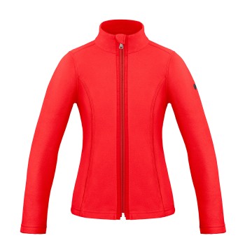 Girls micro fleece jacket scarlet red Ruby