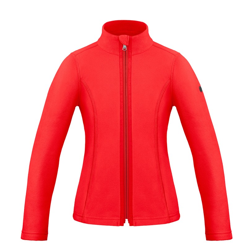 Girls micro fleece jacket scarlet red Ruby