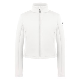 Girls stretch fleece jacket white Helen