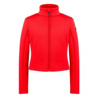 Girls stretch fleece jacket scarlet red Helen