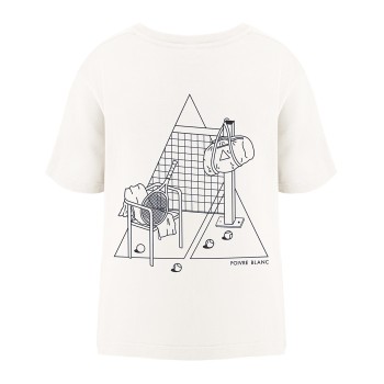 Girls cotton t-shirt Claudy white